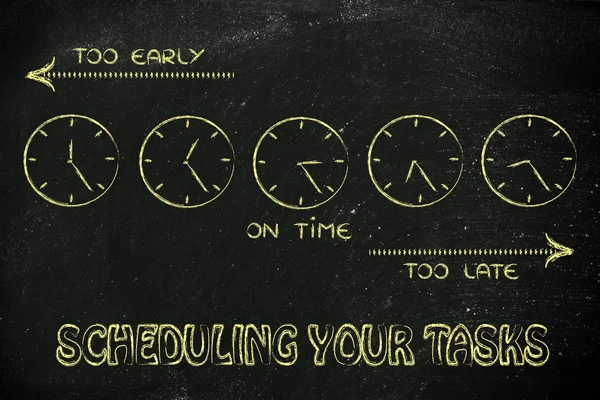 Gestión del tiempo y programación de sus tareas —  Fotos de Stock