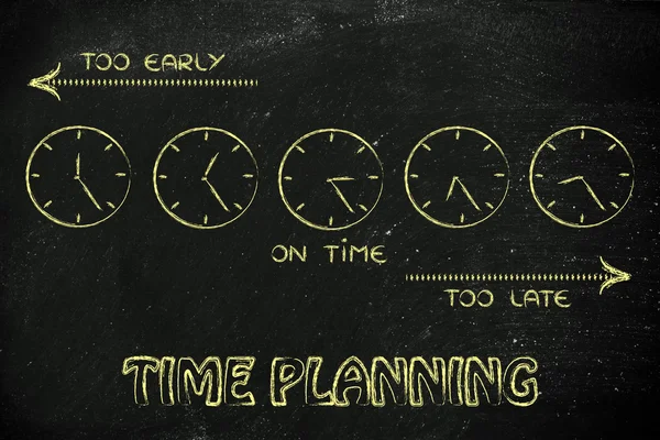 Time planning and creating schedules — Stock Photo, Image