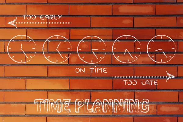 Time planning and creating schedules — Stock Photo, Image