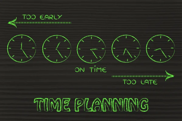 Planejamento de tempo e criação de horários — Fotografia de Stock