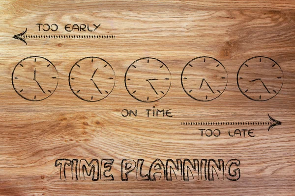 Time planning and creating schedules — Stock Photo, Image