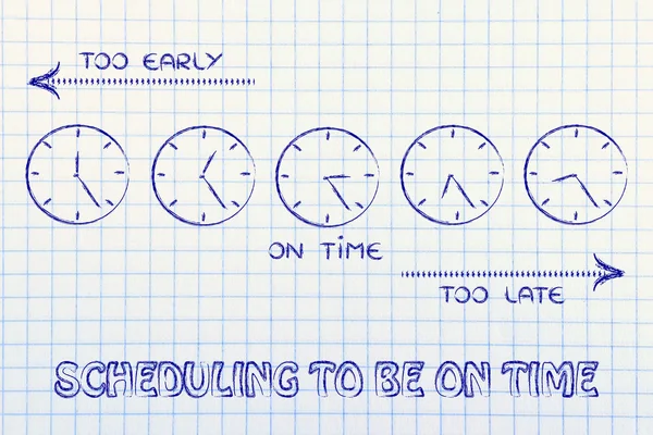 時間の図にするスケジューリング — ストック写真