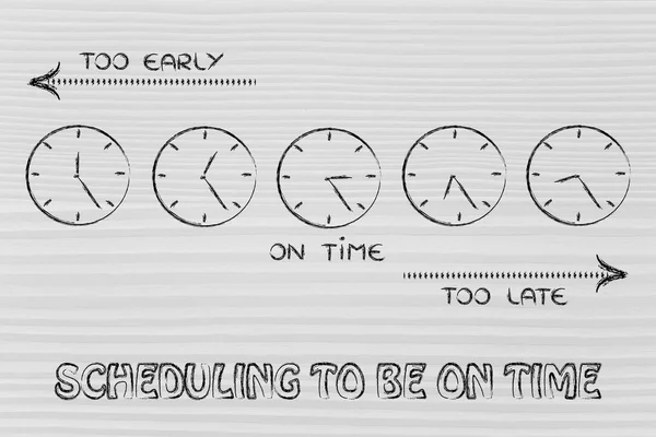Programarea de a fi la timp ilustrare — Fotografie, imagine de stoc