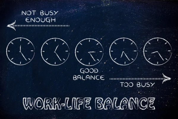 Eine gute Work-Life-Balance finden — Stockfoto