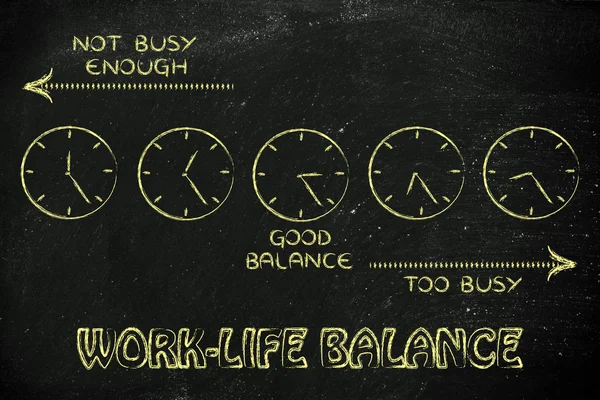 Find a good work-life balance — Stock Photo, Image