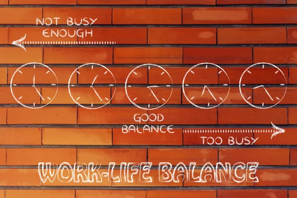 Find a good work-life balance — Stock Photo, Image