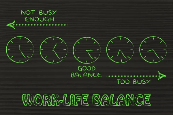 Find a good work-life balance — Stock Photo, Image