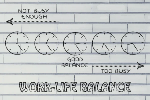 Vinden van een goede work-life balance — Stockfoto
