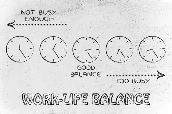 Βρείτε μια καλή ισορροπία εργασίας-ζωής — Φωτογραφία Αρχείου
