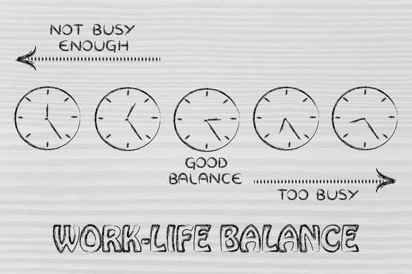 Encontrar um bom equilíbrio vida-trabalho — Fotografia de Stock