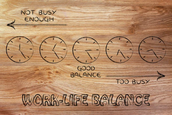 Find a good work-life balance — Stock Photo, Image