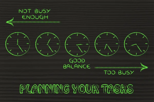 Planning your tasks illustration — Stock Photo, Image