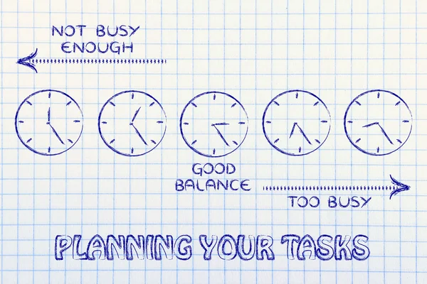 Planning your tasks illustration — Stock Photo, Image