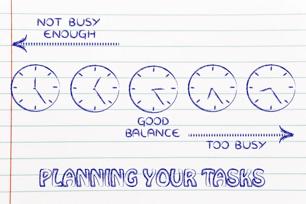 Planning your tasks illustration — Stock Photo, Image