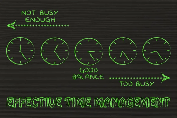 Effektives Zeitmanagement bei der Arbeit — Stockfoto