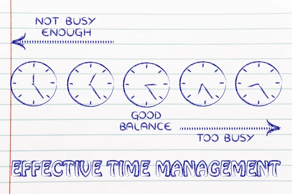 Effective time management at work — Stock Photo, Image