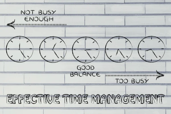 Effektives Zeitmanagement bei der Arbeit — Stockfoto