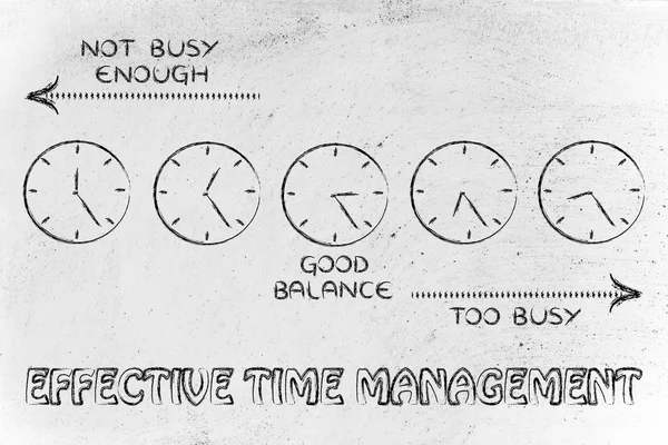 Effective time management at work — Stock Photo, Image