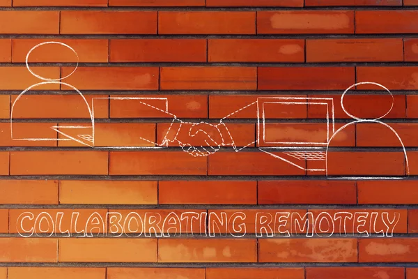 Hemen hemen online el sıkışan insanlar — Stok Foto © Faithie 75040001