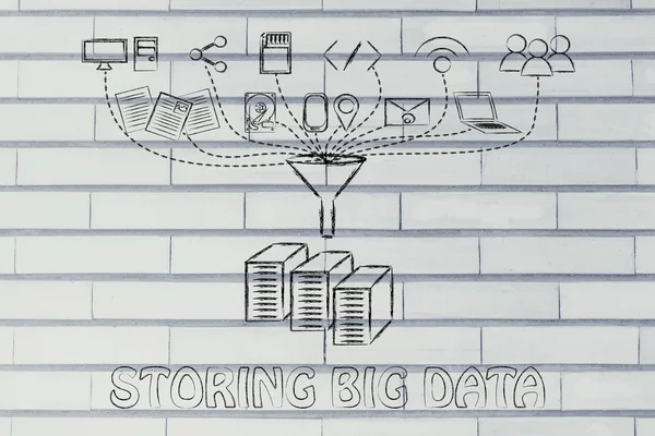 大きなデータ ・ ストレージの概念 — ストック写真