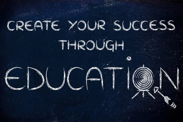 create your success through education illustration