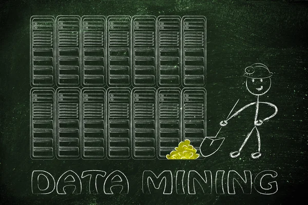 Data mining and business intelligence — Stock Photo, Image