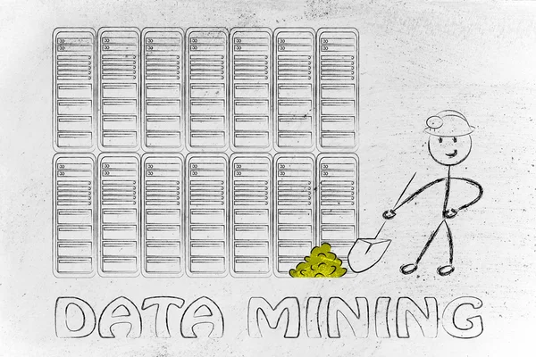 Minería de datos e inteligencia empresarial — Foto de Stock