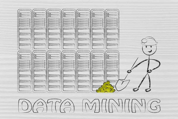 Data mining and business intelligence — Stock Photo, Image