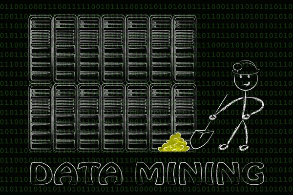 Data mining and business intelligence — Stock Photo, Image