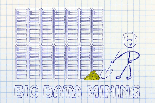 Big data mining and business intelligence — Stock Photo, Image