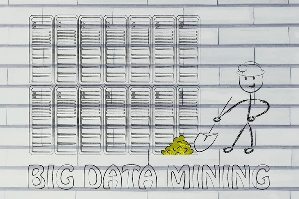 Big data mining and business intelligence — Stock Photo, Image