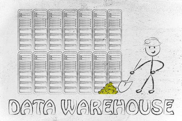 Data warehouse and business intelligence — Stock Photo, Image