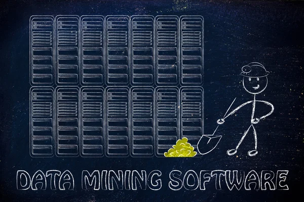 Software di data mining e business intelligence — Foto Stock