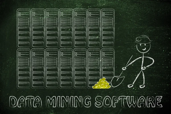 Software di data mining e business intelligence — Foto Stock