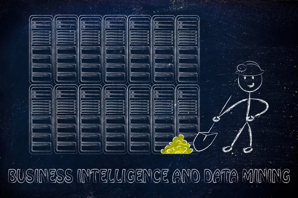 Data mining e business intelligence — Foto Stock