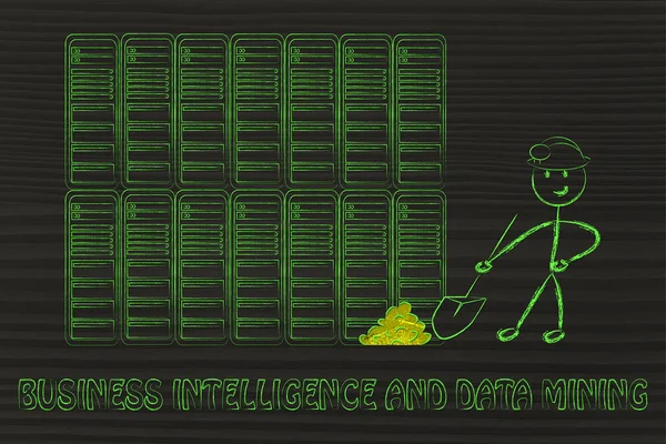 Data mining e business intelligence — Foto Stock