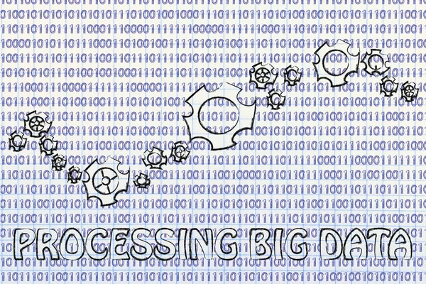 Concept of processing big data — Stock Photo, Image
