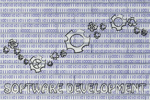 Концепция разработки программного обеспечения — стоковое фото