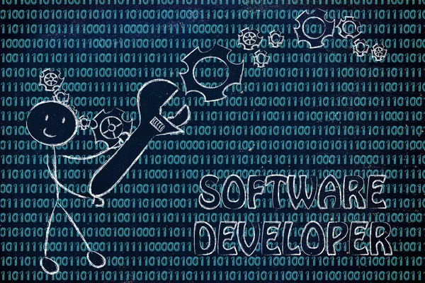 Ser un desarrollador de software — Foto de Stock