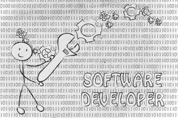 Ser un desarrollador de software — Foto de Stock