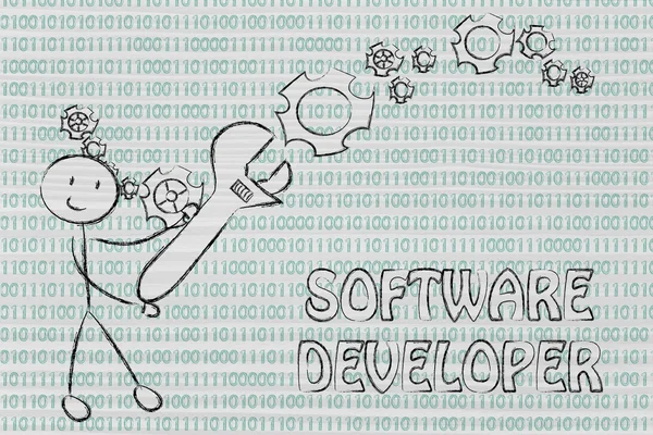 Being a software developer — Stock Photo, Image