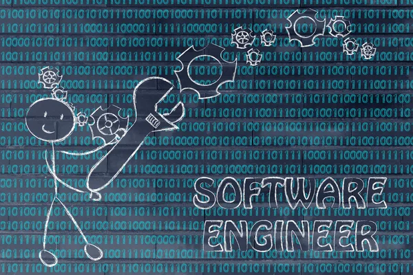 Wordt een softwareingenieur — Stockfoto