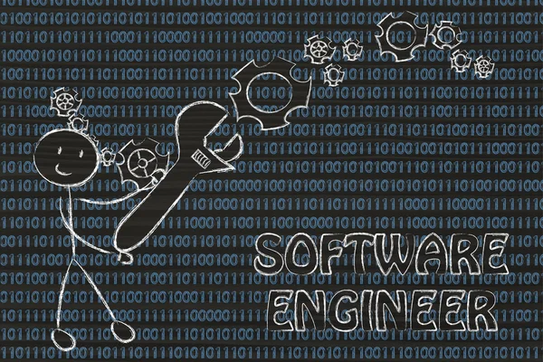 Wordt een softwareingenieur — Stockfoto
