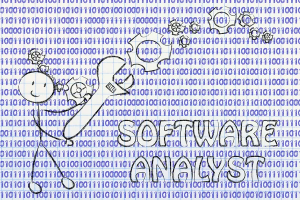 Wordt een softwareanalist — Stockfoto