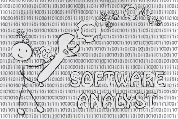 Being a software analyst — Stock Photo, Image