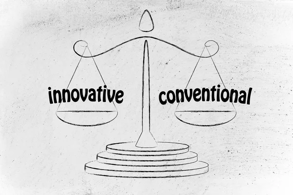 Is your business (or product) innovative or conventional? — Stok fotoğraf