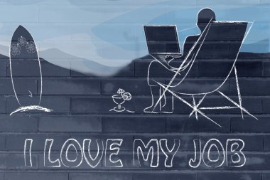 Modern jobs illustration