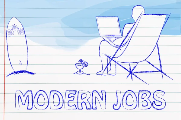 Modern jobs illustration — Stockfoto