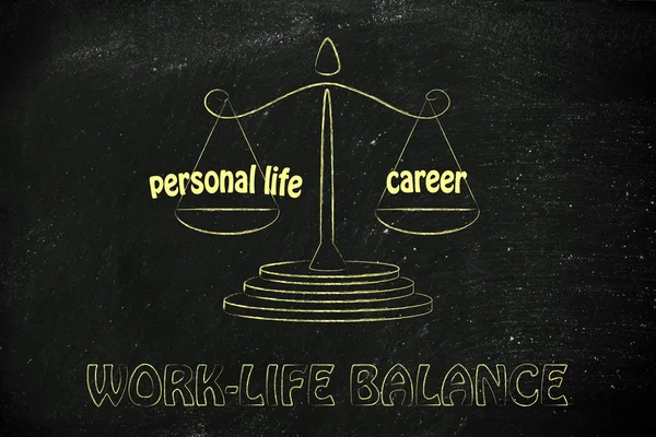 Personal life versus career — 스톡 사진