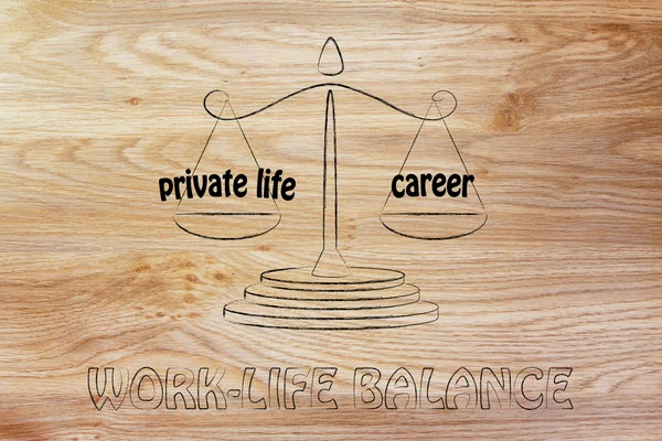 Private life versus career — Stock Photo, Image